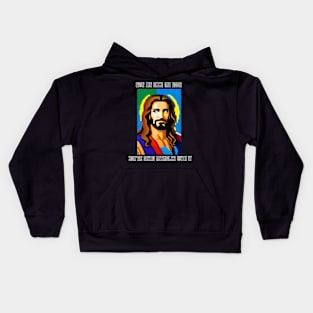 Pixel Jesus' Book Kids Hoodie